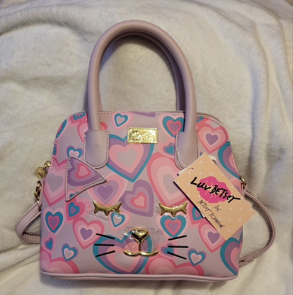 NWT Betsey Johnson Heart Crossbody